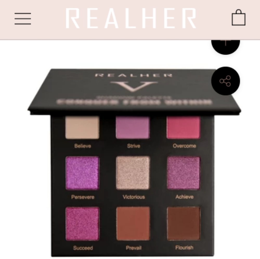 Realher 5 Conquer from within eyeshadow palette
